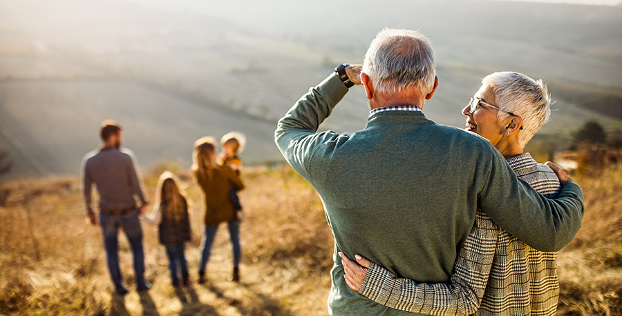 grandparents and family